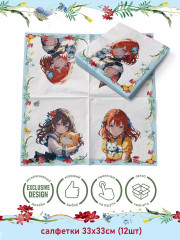 Комплект салфеток бумажных «Аниме. Дружба» - Фото 2