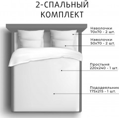 Комплект постельного белья «Каприйский ирис» - Фото 9