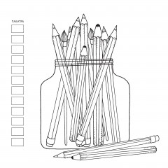 Раскраска для маркеров, карандашей и гелевых ручек «Новогодний шар» - Фото 2
