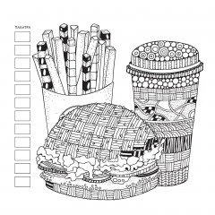 Раскраска для маркеров, карандашей и гелевых ручек «Новогодний шар» - Фото 3