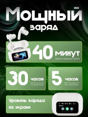 Наушники беспроводные с сенсорным экраном - Фото 2