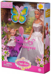 Набор игровой «Кукла в белом платье с куколкой-дочкой на пони» - Фото 2