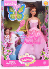 Набор игровой «Кукла в розовом платье с куколкой-дочкой на пони» - Фото 5