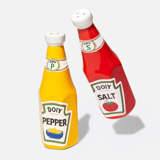 Набор из солонки и перечницы «Corner Shop, Ketchup Mustard»