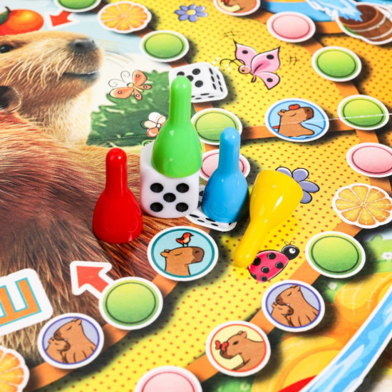 Настольная игра-ходилка «Милые капибары»