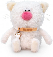 Игрушка мягкая с чокером-браслетом «Кот Молоко. Маленькая радость» - Фото 1