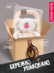 Игрушка мягкая с чокером-браслетом «Кот Молоко. Маленькая радость» - Фото 11