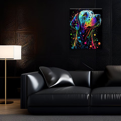 Картина по номерам «Неоновый лабрадор» - Фото 1