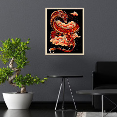 Картина по номерам «Азиатский дракон» - Фото 1