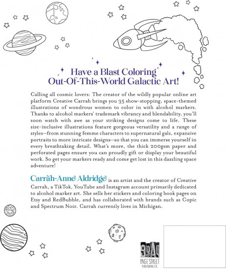 Galaxy Gals: An Alcohol Marker Coloring Book of Mighty Cosmic Heroines