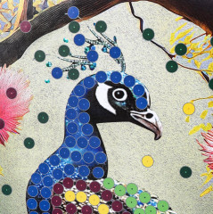 Картина из пайеток «Павлин» - Фото 4