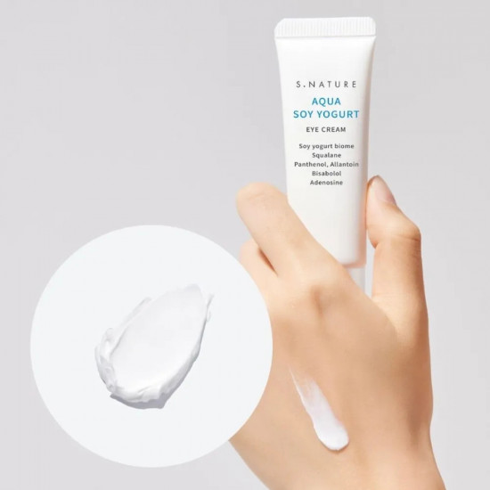 Крем для кожи вокруг глаз увлажняющий с биомом соевого йогурта «Aqua Soy Yogurt Eye Cream»