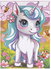 Аппликация из песка «Единорог» - Фото 2