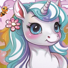 Аппликация из песка «Единорог» - Фото 3