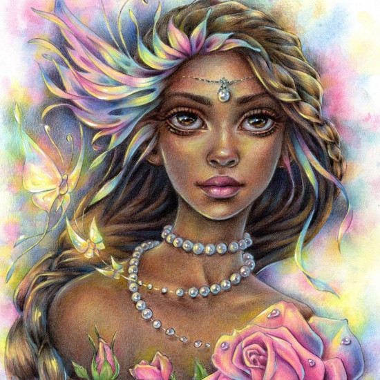 Wildflower Folk Coloring Book