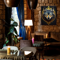 Картина по номерам с поталью «Путешествие по галактике» - Фото 1