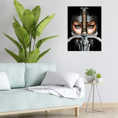 Картина по номерам с поталью «Воительница фэнтези» - Фото 1