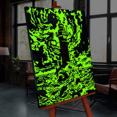 Картина по номерам со светящейся краской «Маяк во время шторма» - Фото 1