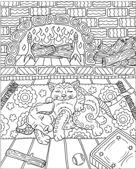Zendoodle Coloring. Cozy Comfort