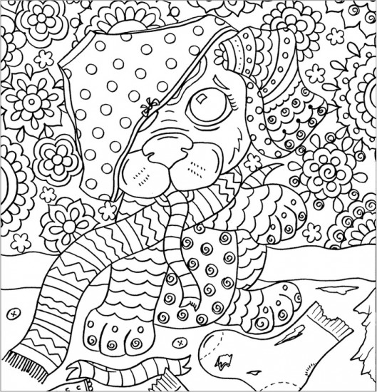 Zendoodle Colorscapes. Puppy Mischief