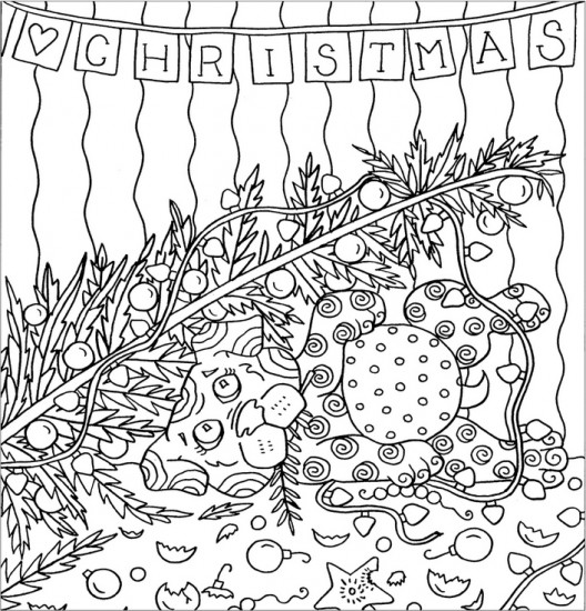 Zendoodle Colorscapes. Puppy Mischief
