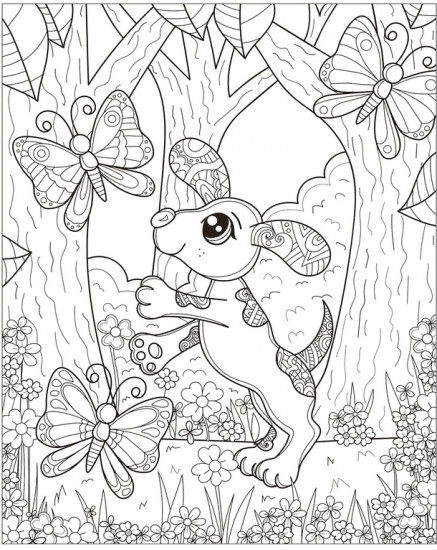 Zendoodle Coloring. Rescue Pups