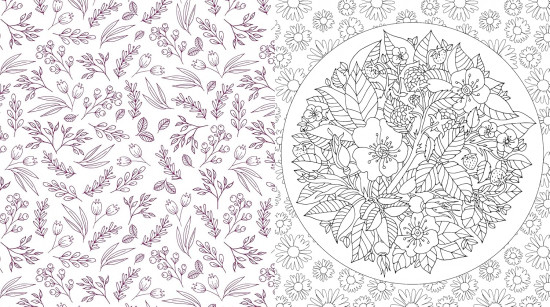 Beautiful Blooms. A Coloring Book of Flowers. Volume 7