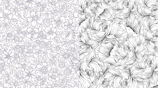 Beautiful Blooms. A Coloring Book of Flowers. Volume 7