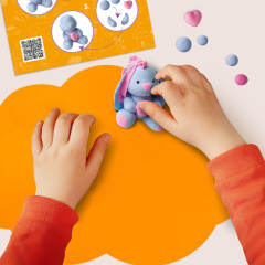 Набор для лепки из лёгкого пластилина «Зайка» - Фото 3