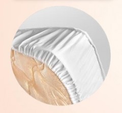 Комплект постельного белья «Сакура» (арт. 10246, 2-спальный люкс, БИОкомфорт, 2 наволочки 70х70, простыня на резинке) - Фото 2