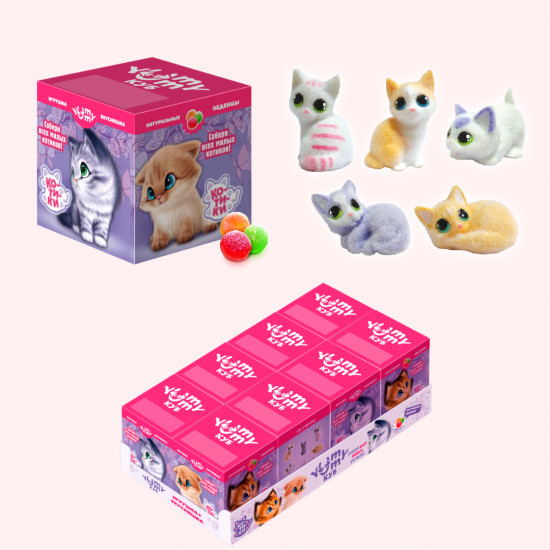 Монпансье с игрушкой «Котики»