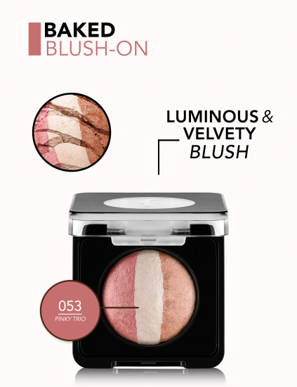 Румяна для лица запеченные «Baked Blush-On», оттенок 053 Pinky Trio