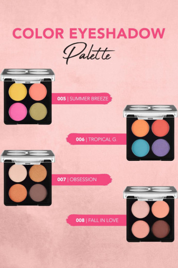Палетка теней для век «Color Eyeshadow Palette», оттенок 006 Tropical Glam