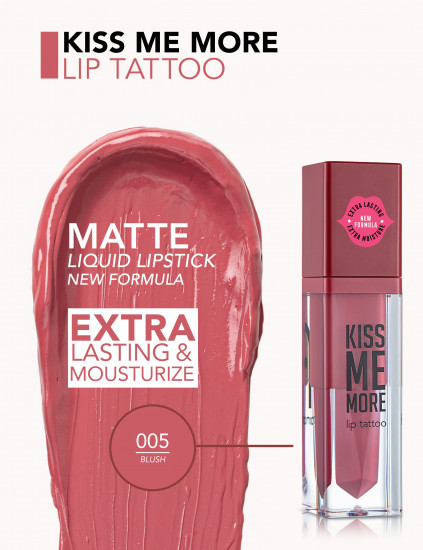 Помада для губ «Kiss Me More Lip Tattoo», тон 005 Blush