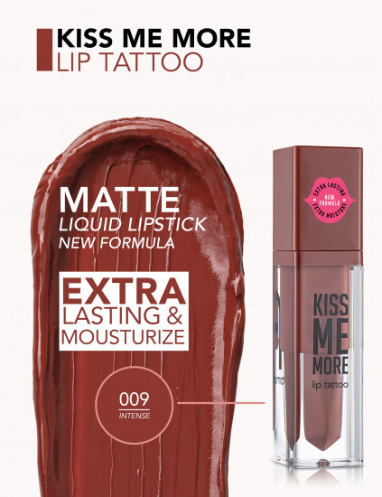 Помада для губ «Kiss Me More Lip Tattoo», тон 009 Intense