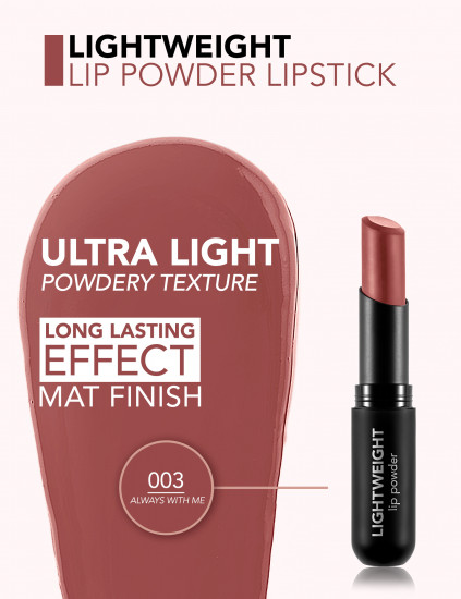 Помада для губ «Lightweight Lip Powder Lipstick», тон 003 Always With Me
