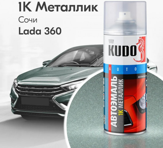Эмаль автомобильная ремонтная «Металлик», оттенок 360 Сочи