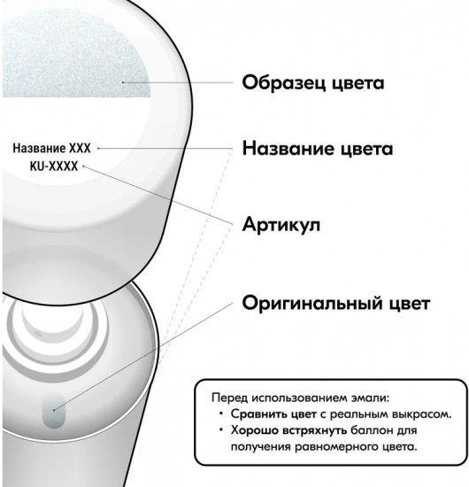 Эмаль автомобильная ремонтная «Металлик», оттенок 419 опал