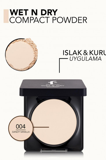 Пудра для лица «Wet & Dry Compact Powder», оттенок 004 Sandy Vanilla