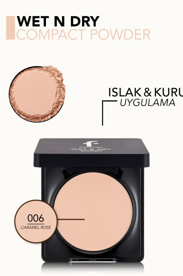 Пудра для лица «Wet & Dry Compact Powder», оттенок 006 Caramel Rose