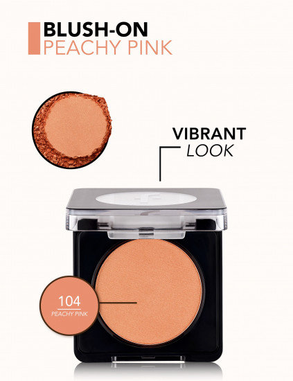 Румяна для лица «Blush-On», оттенок 104 Peachy Pink