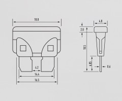 Набор предохранителей флажковых с экстрактором «№8» - Фото 1