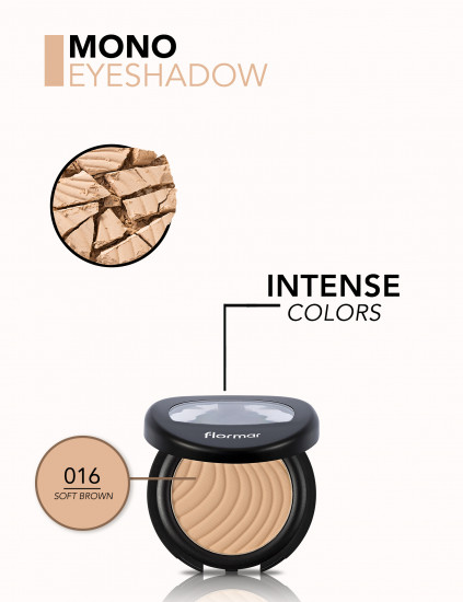 Тени для век «Mono Eyeshadow», оттенок 016 Soft Brown