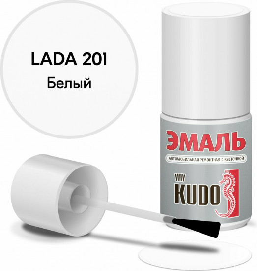 Автоэмаль ремонтная, 201 белый ВАЗ