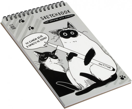 Скетчбук для рисования маркерами «Freak Cats»
