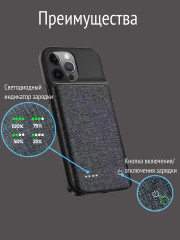 Чехол-аккумулятор для iPhone 13 Pro Max - Фото 1