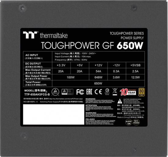 Блок питания Thermaltake Toughpower GF