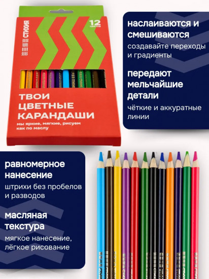 Набор карандашей цветных
