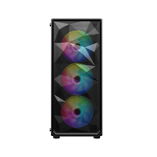 Компьютерный корпус 1STPLAYER FD3-BK-1F5M-3F5S