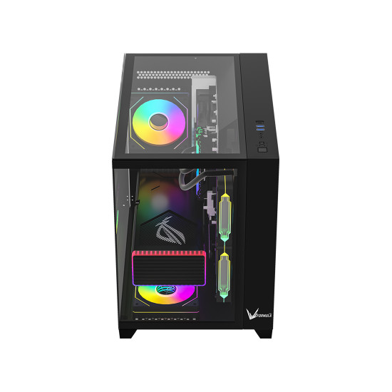 Корпус компьютерный без Б/П Formula V Crystal Z9ML Floe